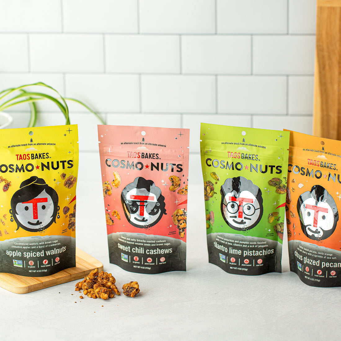 CosmoNuts - Citrus Glazed Pecans - 8 BAGS (4oz Ea.)