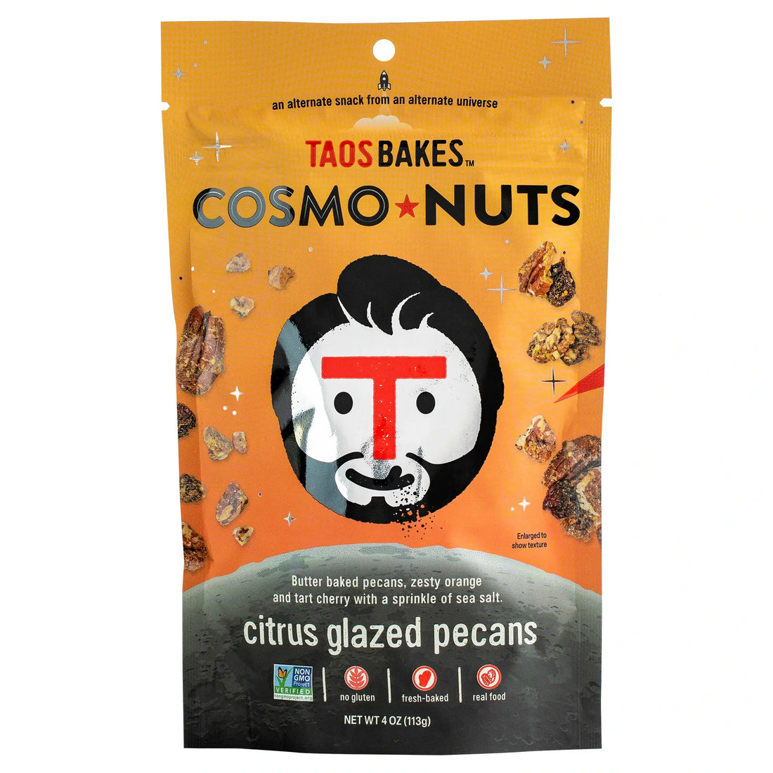 CosmoNuts - Citrus Glazed Pecans - 8 BAGS (4oz Ea.)
