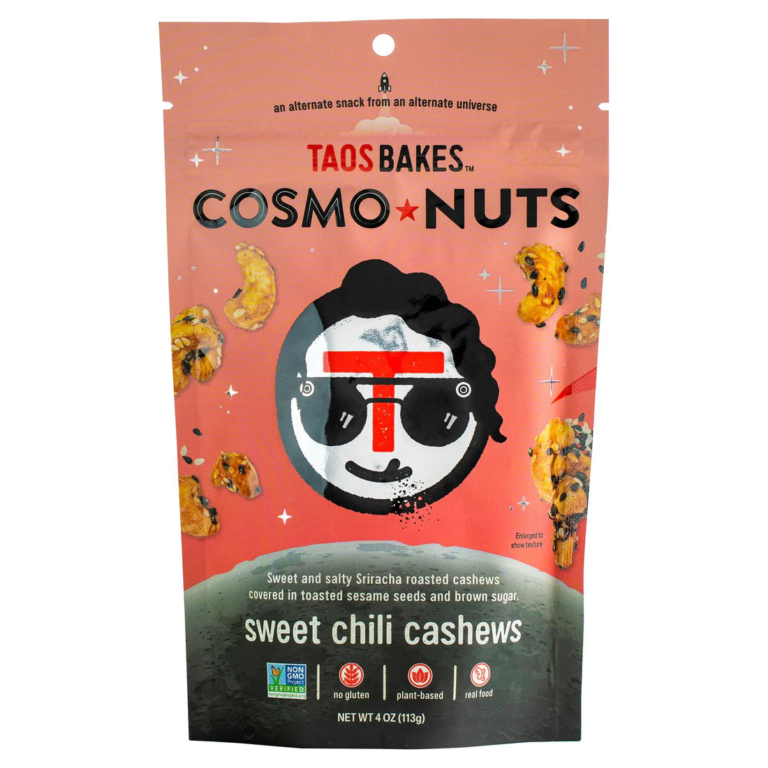 CosmoNuts - Sweet Chile Cashews - 8 BAGS (4oz Ea.)