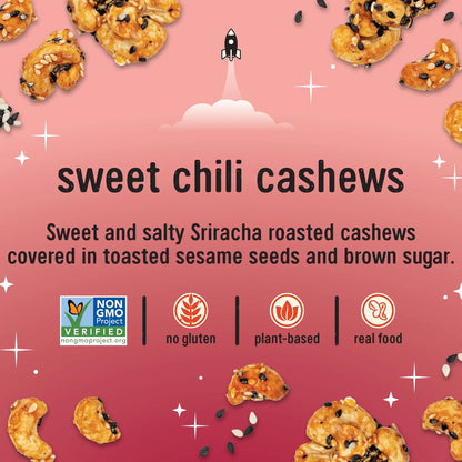 CosmoNuts - Sweet Chile Cashews - 8 BAGS (4oz Ea.)