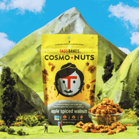 CosmoNuts - Apple Spiced Walnuts - 8 BAGS (4oz Ea.)