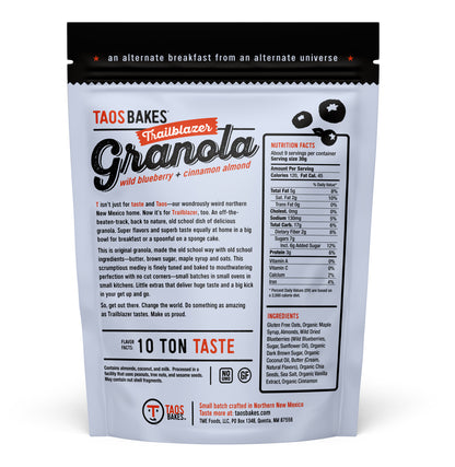 Trailblazer Granola - Wild Blueberry + Cinnamon Almond - 6 BAGS (10oz Ea.)