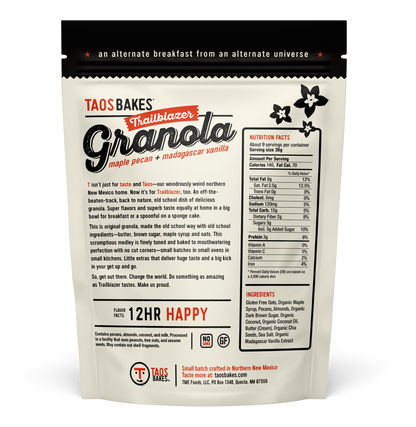 Trailblazer Granola - Maple Pecan + Madagascar Vanilla - 6 BAGS (10oz Ea.)